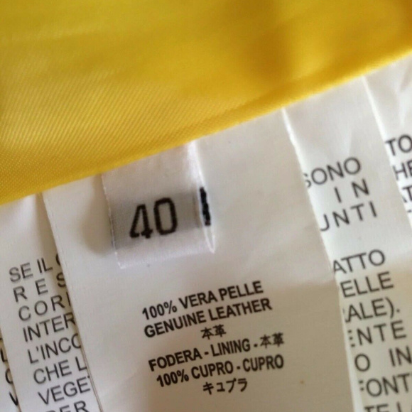 italian real leather jacket biker distressed - Picture 9 of 10